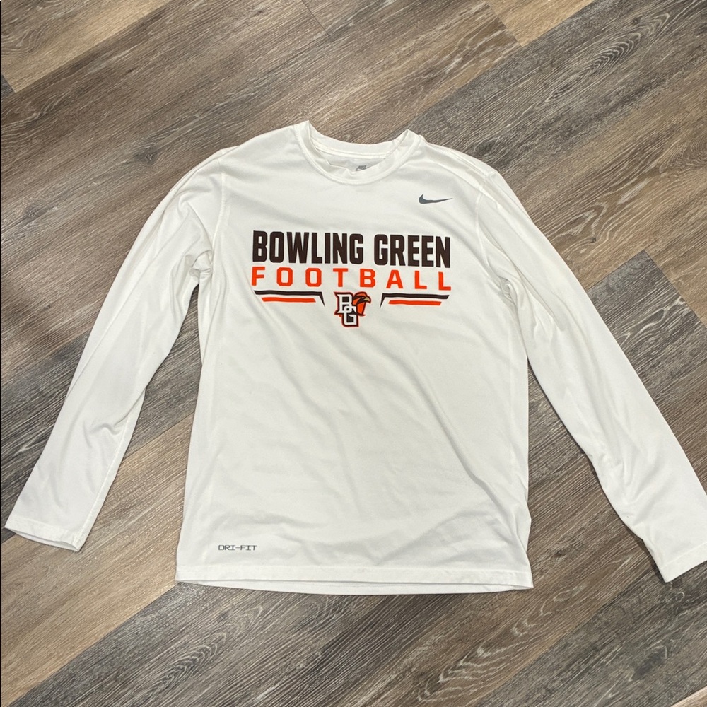 Nike White Bowling Green Football Short Sleeve Tee